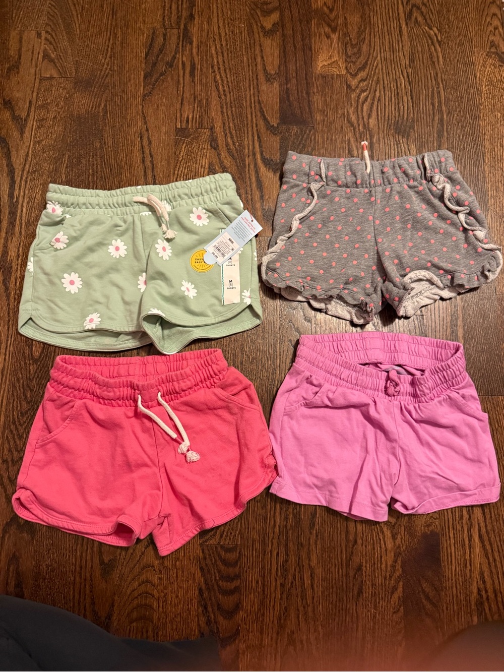 Kids' Pink and Gray Casual Shorts size M (7/8)